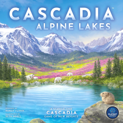 FLT1124 Cascadia Board Game: Alpine Lakes Kickstarter Edition published by Flatout Games