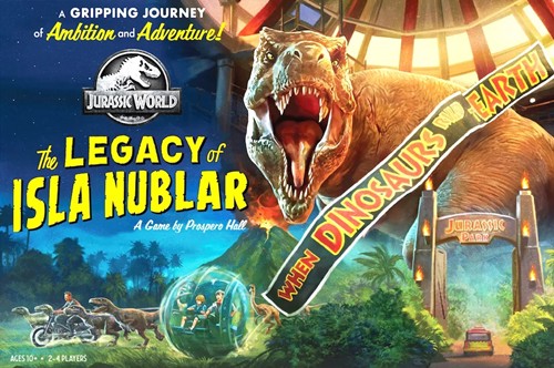 2!FUN856323 Jurassic World: The Legacy Of Isla Nublar Board Game published by Funko Games