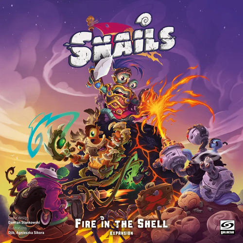3!GALSNL03 Snails Board Game: Fire In The Shell Expansion published by Galakta