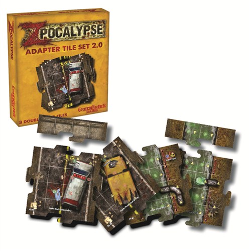 2!GBRZP14 Zpocalypse Board Game: Adapter Tile Set 2 published by Green Brier Games