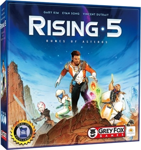 2!GFG96713 Rising 5 Board Game: Runes Of Asteros published by Grey Fox Games
