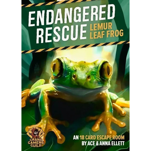 1!GGDER02 Endangered Rescue Card Game #2: Lemur Leaf Frog published by Grand Gamers Guild