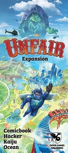 GGP006 Unfair Card Game: Comic Book Hijacker Kaiju Ocean Expansion published by Good Games Publishing