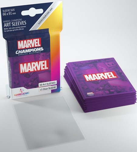 Marvel Champions LCG: 50 x Marvel Purple Sleeves (Gamegenic)