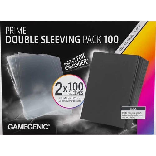 2!GGS10147ML 100 x Prime Double Sleeving Pack 63.5mm x 88mm (Gamegenic) published by Gamegenic