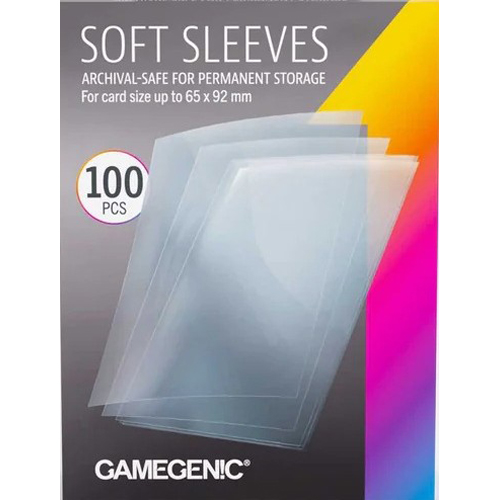 3!GGS10172ML 100 x Soft Sleeves 63.5mm x 88mm (Gamegenic) published by Gamegenic