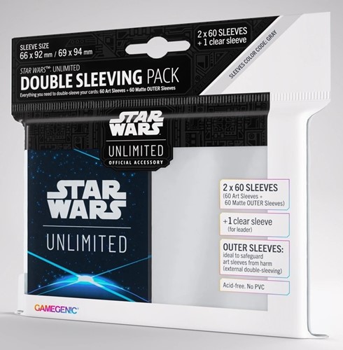 GGS15035ML Star Wars: Unlimited Art Double Sleeve Pack - Space Blue published by Gamegenic