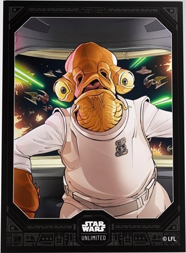 2!GGS15075ML Star Wars: Unlimited Art Sleeves - Admiral Ackbar published by Gamegenic