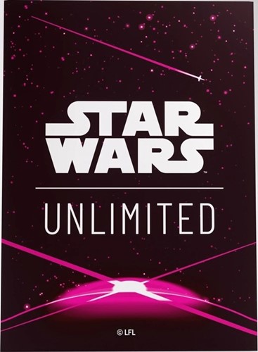 2!GGS15076ML Star Wars: Unlimited Art Sleeves - Card Back Magenta published by Gamegenic
