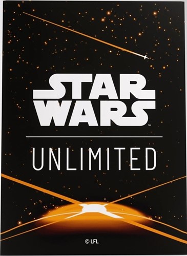 2!GGS15077ML Star Wars: Unlimited Art Sleeves - Card Back Orange published by Gamegenic
