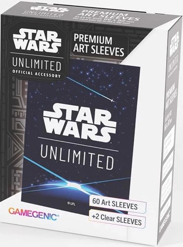 2!GGS15078ML Star Wars: Unlimited Premium Art Sleeves - Card Back Blue published by Gamegenic