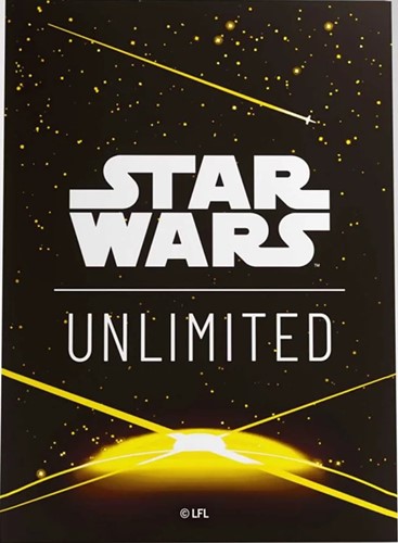 2!GGS15081ML Star Wars: Unlimited Art Sleeves - Card Back Yellow published by Gamegenic