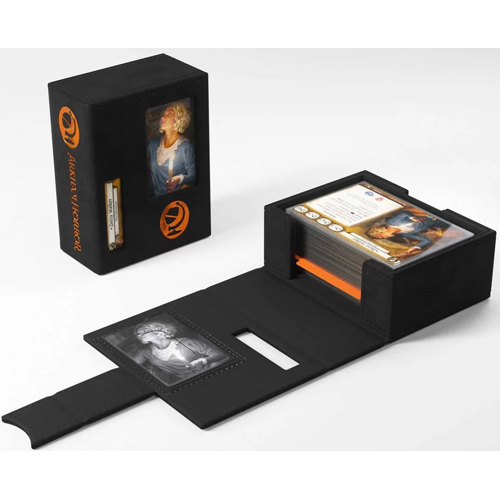 2!GGS20246ML Arkham Horror Investigator Deck Tome - New Edition Orange published by Gamegenic