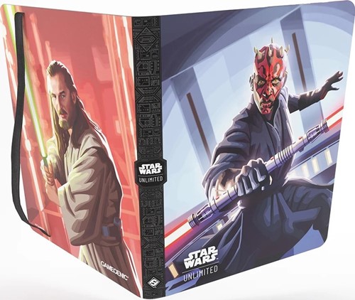 2!GGS32041ML Star Wars: Unlimited 18-Pocket Album - Qui-Gon Jinn And Darth Maul published by Gamegenic