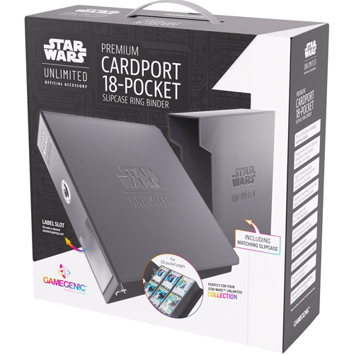 2!GGS33009ML Star Wars: Unlimited Premium 18-Pocket Cardport - Black published by Gamegenic