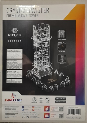 GGS60030ML Crystal Twister: Premium Dice Tower (Grimlord Edition) published by Gamegenic