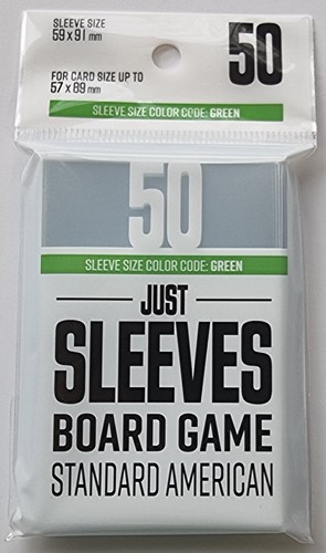 2!GGX10020ML 50 x Just Standard American Card Game Sleeves 59mm x 91mm (Gamegenic) published by Gamegenic