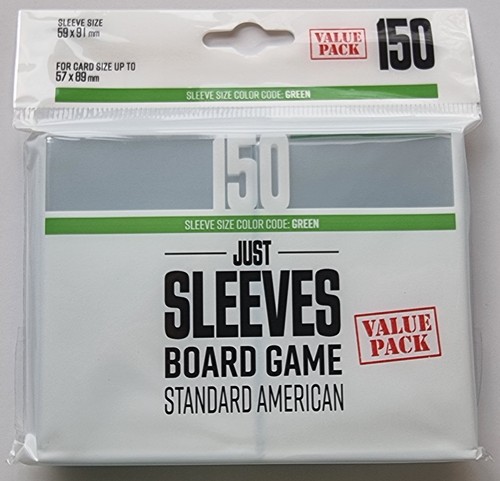 2!GGX10024ML 150 x Just Standard American Card Game Sleeves 59mm x 91mm (Gamegenic) published by Gamegenic