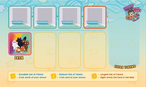 2!GIR11001 Way Too Many Cats Board Game: Playmat published by Weird Giraffe Games