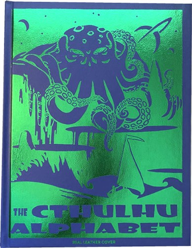 GMG4387L Cthulhu Alphabet Leather Hardback Sourcebook published by Goodman Games