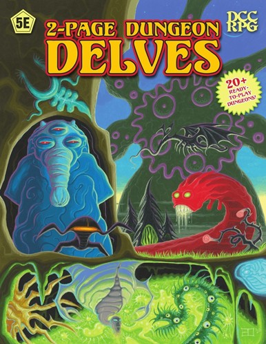2!GMG50108 2-page Dungeon Delves RPG published by Goodman Games