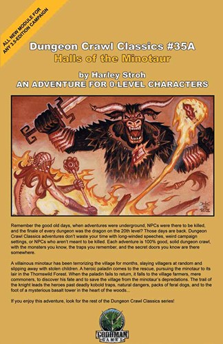 Dungeon Crawl Classics #35A: Halls Of The Minotaur (Digest Sized)