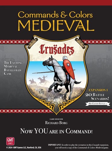 2!GMT2414 Commands And Colours Board Game: Medieval Crusades Expansion published by GMT Games