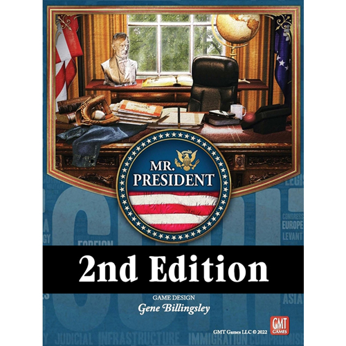 2!GMT2517 Mr President Board Game: 2nd Edition: The American Presidency 2001-2020 published by GMT Games