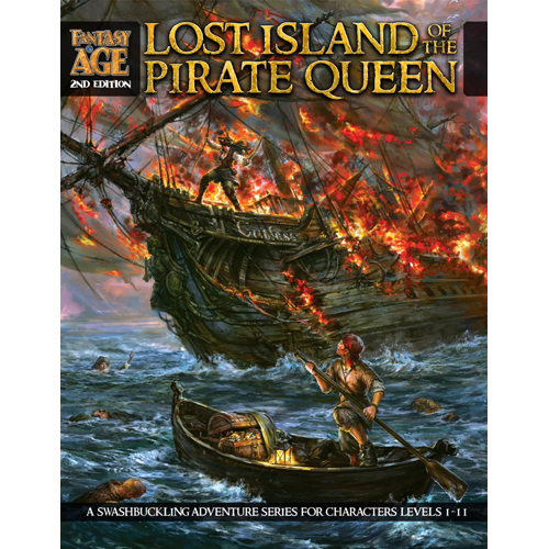 1!GRR6103 Fantasy Age RPG: 2nd Edition Lost Island Of The Pirate Queen published by Green Ronin Publishing