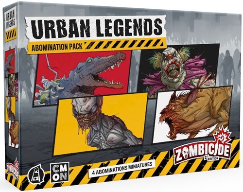 2!GUGZCD004 Zombicide Board Game: 2nd Edition Urban Legends Abomination Pack published by Guillotine Games
