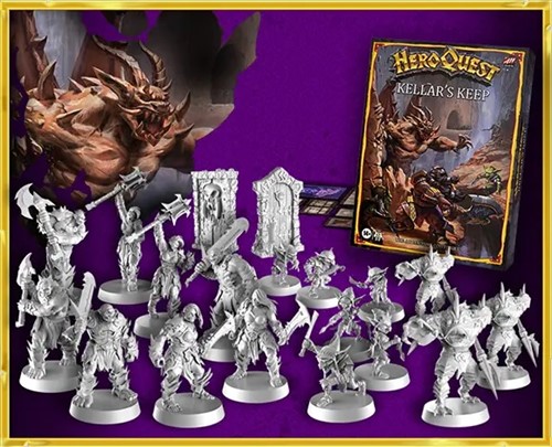 3!HASF4543 HeroQuest Board Game: Kellar's Keep Quest Pack published by Hasbro