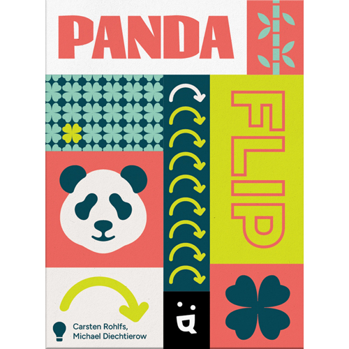 2!HEL953487 Panda Flip Card Game published by Helvetiq