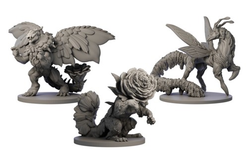 2!HITFLD018 The Field Guide To Floral Dragons RPG: Dragon Florist's Miniatures Set published by Hit Point Press