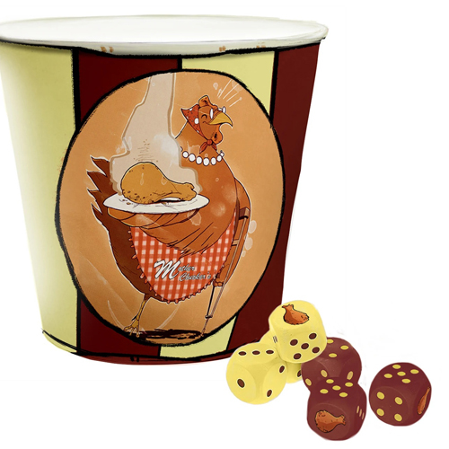 3!IMGCHW05 CHEW RPG: Mother Cluckin' Bucket Of Chicken Dice published by Imagining Games