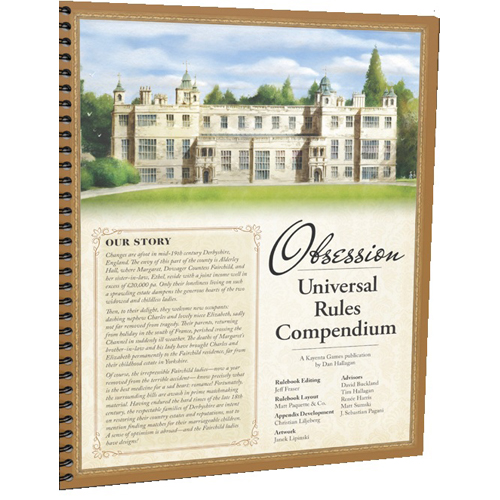 KAY29515 Obsession Board Game: Universal Rules Compendium published by Kayenta Publishing