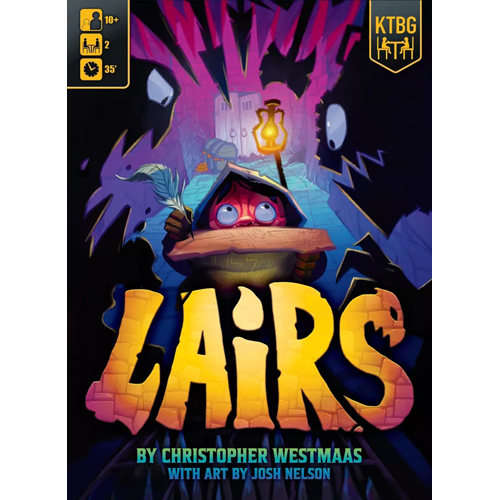 1!KTG1501 Lairs Board Game published by Kids Table Board Gaming