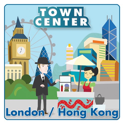 Town Center Board Game: London And Hong Kong Expansion