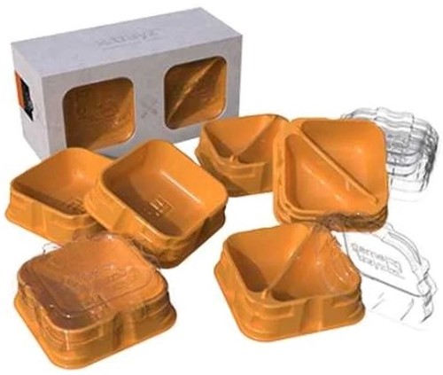 X-Trayz Orange (3 single and 3 double trays)