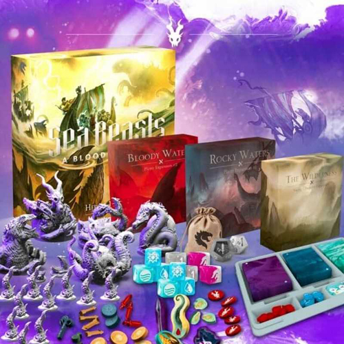 2!LL007 Sea Beasts: A Bloody Voyage Board Game Legendary Edition published by Little Lantern
