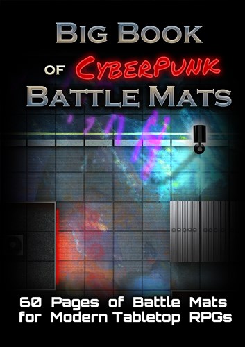 LOKEBM012 Big Book Of CyberPunk Battle Mats published by Loke Battle Mats
