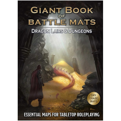 2!LOKEBM068 Giant Book Of Battle Mats: Dragon Lairs And Dungeons published by Loke Battle Mats
