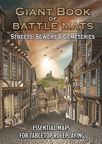 2!LOKLBM056 Giant Book Of Battle Mats: Streets Sewers And Cemeteries published by Loke Battle Mats