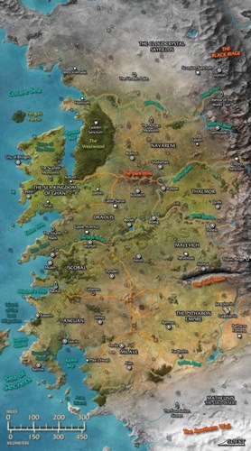 2!LSG20203 The Ninth World: Numenera Card Game Play Map published by Lone Shark Games