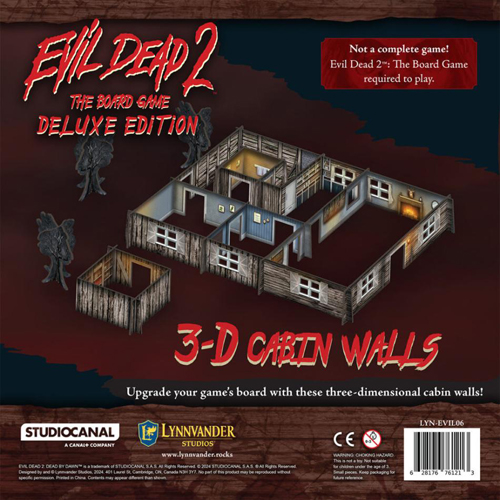 3!LYNEVIL06 Evil Dead 2 The Board Game: Deluxe Edition 3D Cabin Walls published by Lynnvander Studios