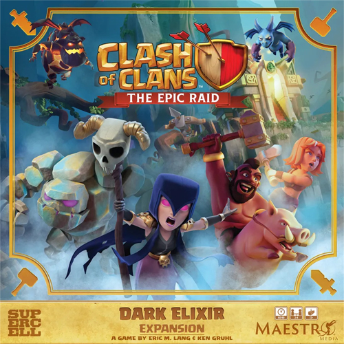 3!MAEMMCLASHEXP01 Clash of Clans: The Epic Raid Board Game - Dark Elixir Expansion published by Maestro Media