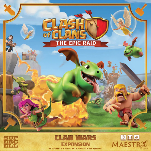 3!MAEMMCLASHEXP02 Clash of Clans: The Epic Raid Board Game - Clan Wars Expansion published by Maestro Media
