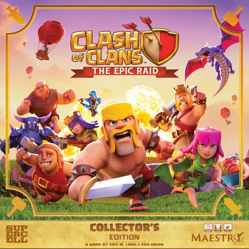 3!MAEMMCLASHRAID02 Clash of Clans: The Epic Raid Board Game - Collector's Edition published by Maestro Media