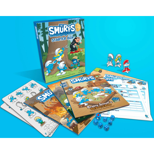 3!MAEMMSRPG001 The Smurfs Roleplaying Game: Starter Box published by Maestro Media