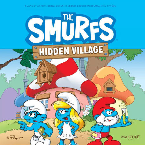3!MAESMHV001 The Smurfs: Hidden Village Board Game published by Maestro Media