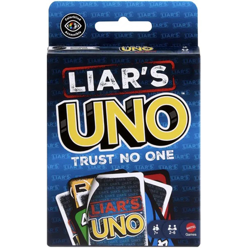 3!MATJLH43 UNO Liars Card Game published by Mattel